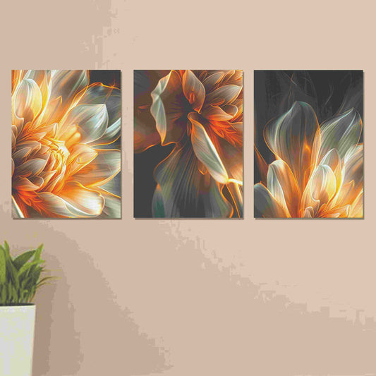 3-Piece Wooden Wall Art Frame Set (8×11 Inch Each Frame)